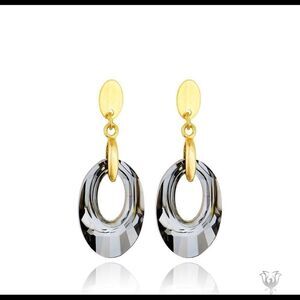 SwarovskiCrystals Helios earrings gold plated